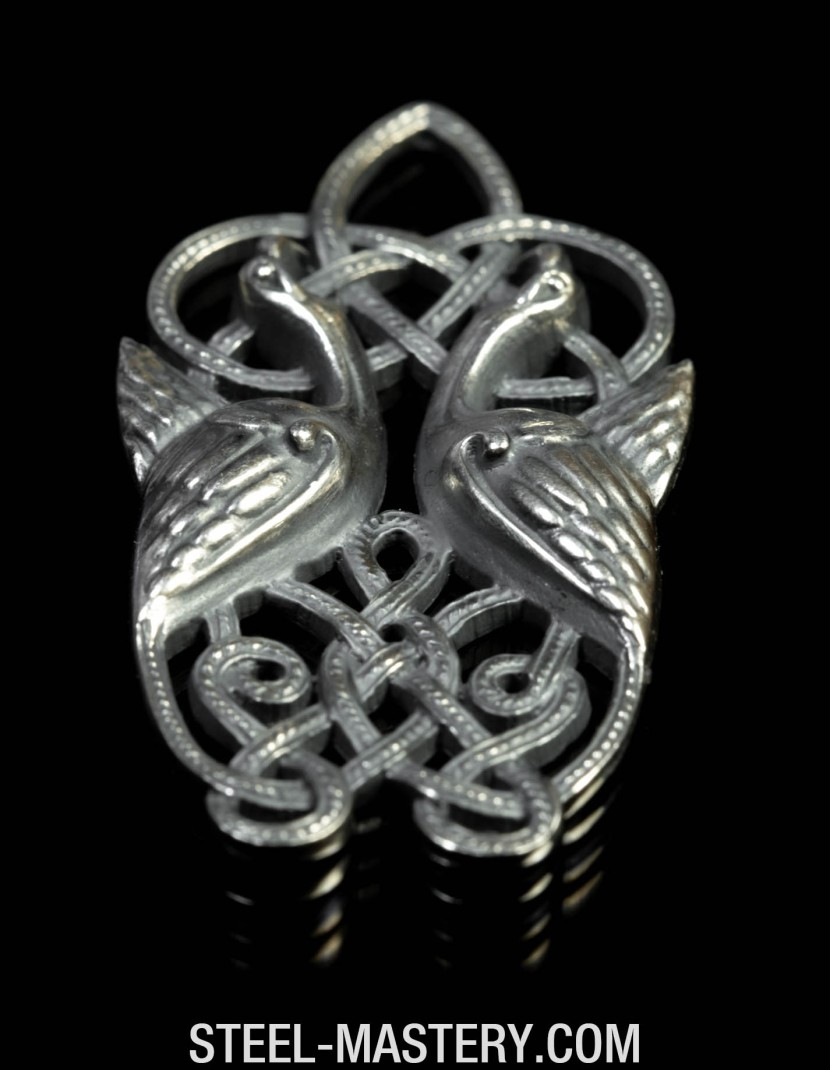 Byzantine eagle pendant for necklace photo made by Steel-mastery.com
