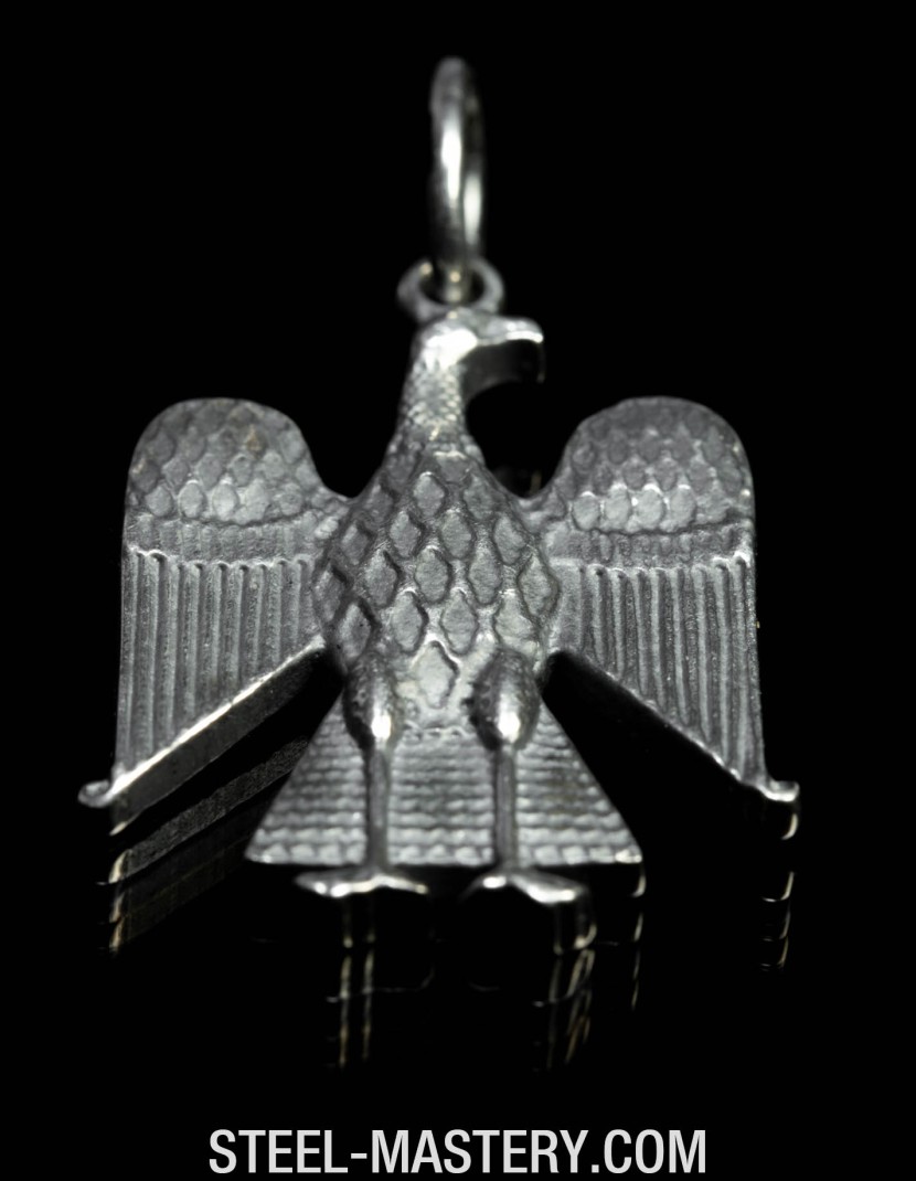 Byzantine eagle pendant for necklace photo made by Steel-mastery.com