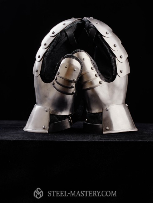 Plate gloves for modern sword fencing