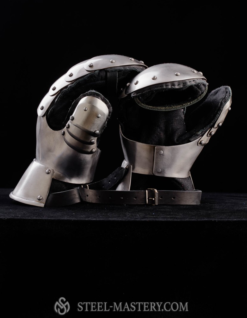 Plate gloves for modern sword fencing photo made by Steel-mastery.com