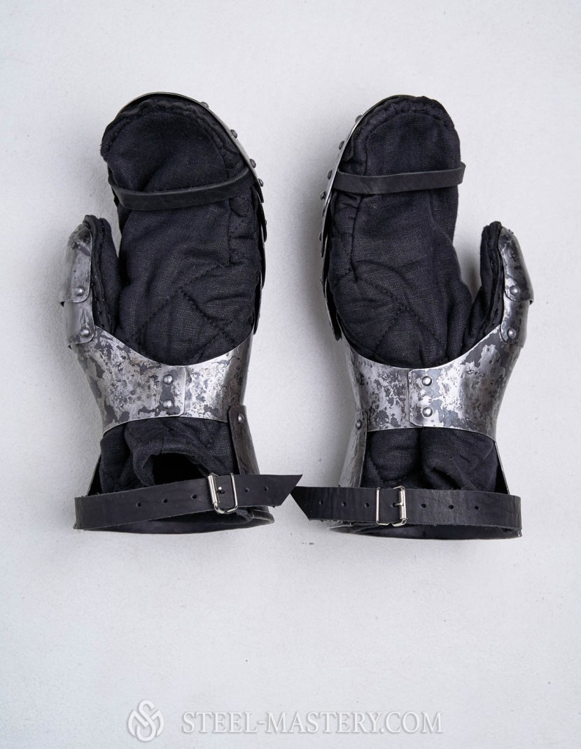 Plate gloves for modern sword fencing photo made by Steel-mastery.com