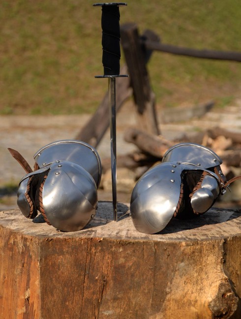 Plate gloves for modern sword fencing