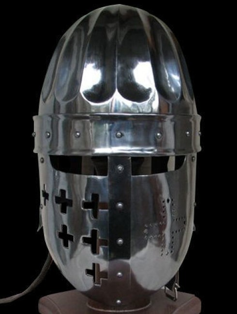 Fluted norman helmet