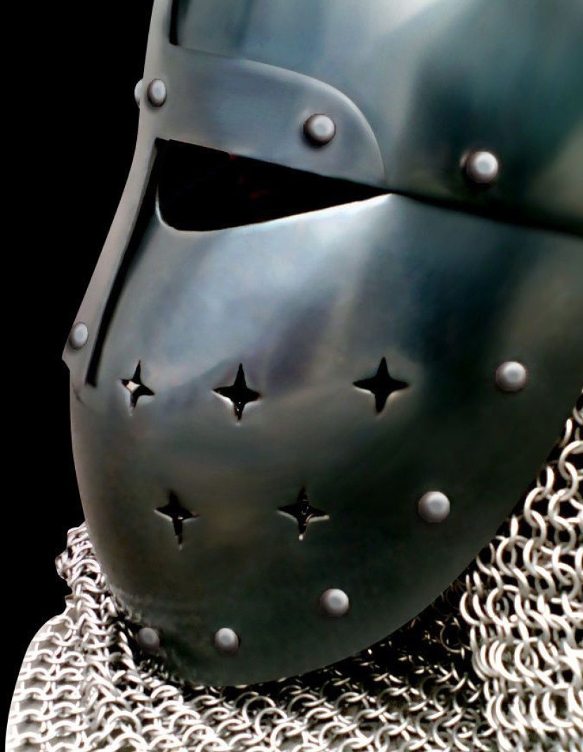 Phrygian helmet 12 century photo made by Steel-mastery.com