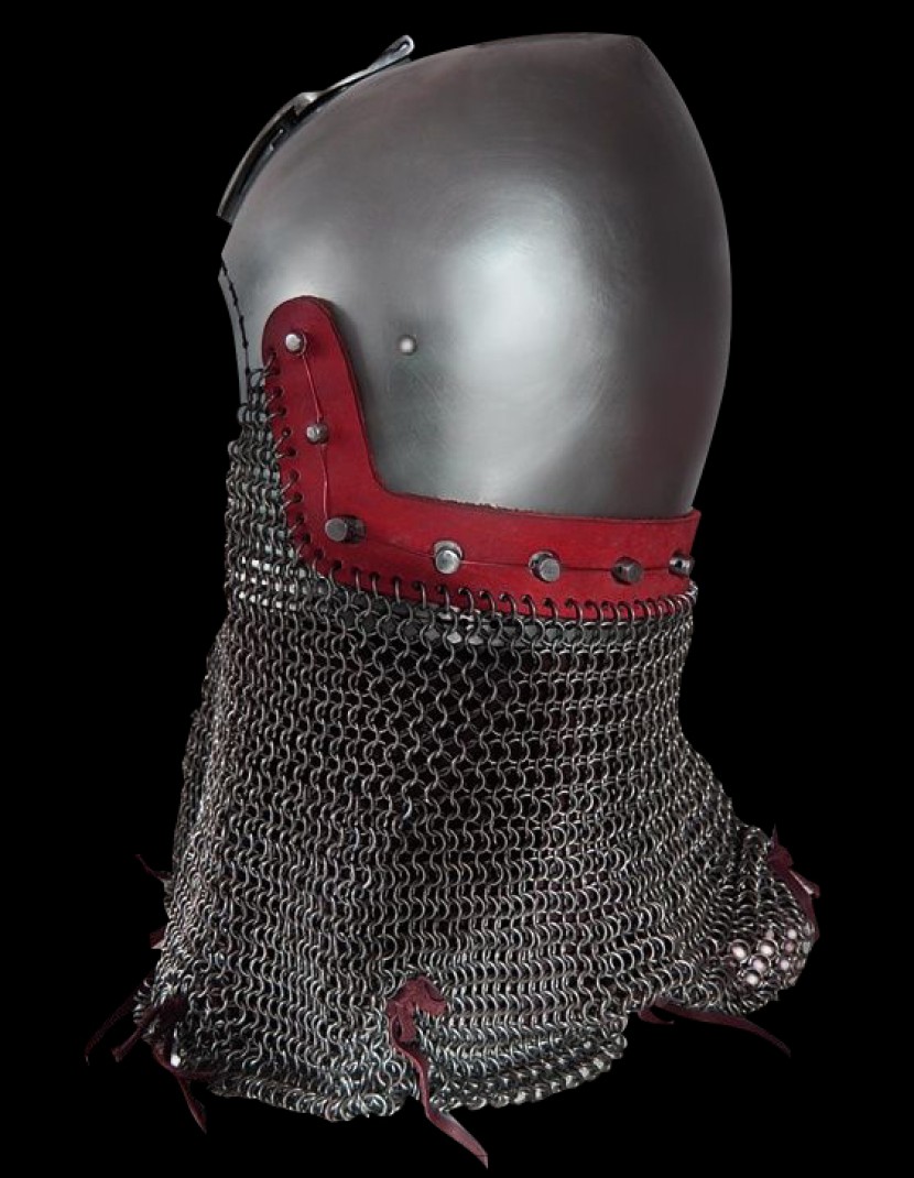 Bascinet helmet without a visor photo made by Steel-mastery.com