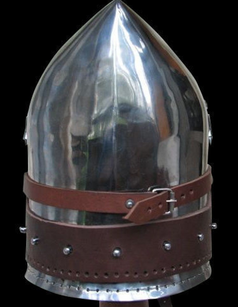Bascinet with side hinged visor photo made by Steel-mastery.com