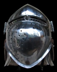 Bascinet with side hinged visor