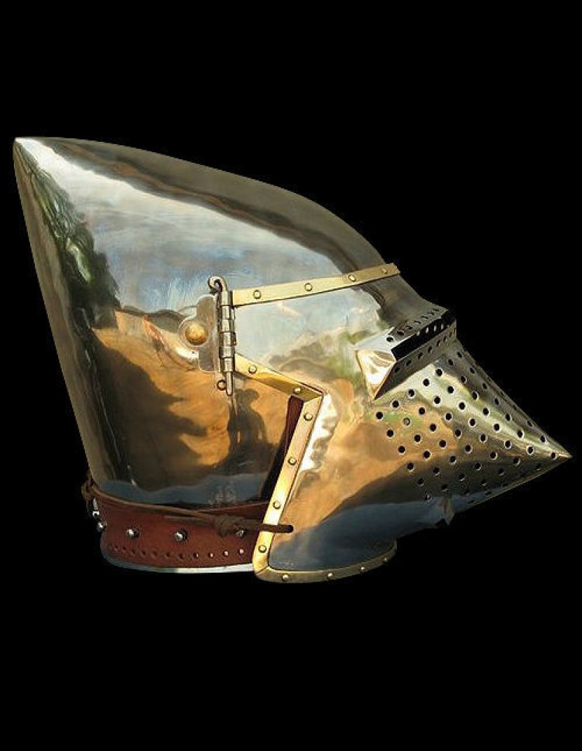 Italian bascinet 1390-1430 photo made by Steel-mastery.com