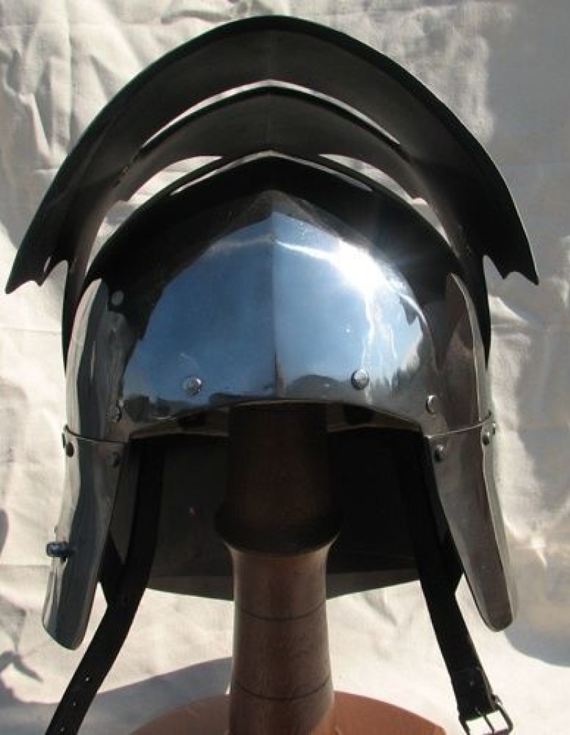 Visored Sallet with articulated tail - 15th century photo made by Steel-mastery.com