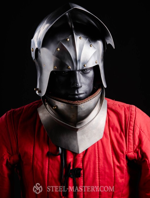 Gothic Sallet with visor - 15ct
