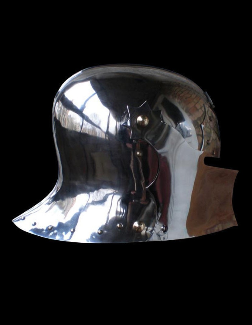 Gothic Sallet with visor - 15ct photo made by Steel-mastery.com