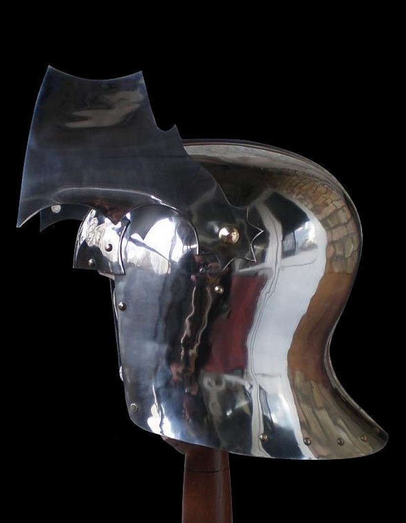 Gothic Sallet with visor - 15ct photo made by Steel-mastery.com
