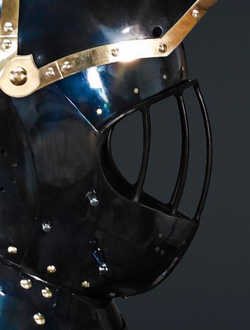 European medieval closed helmet (armet) - 16th century