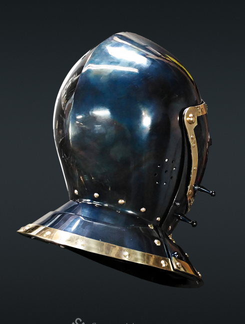 European medieval closed helmet (armet) - 16th century