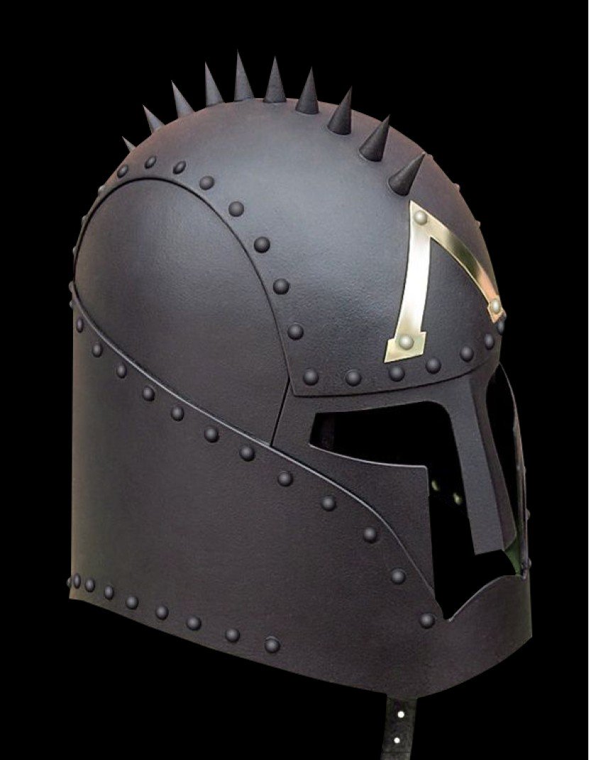 Greek style fantasy helmet photo made by Steel-mastery.com