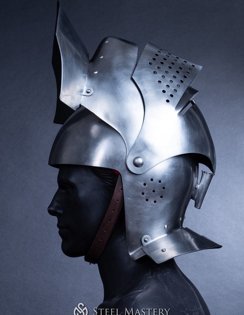 Armet (closed helmet) 15th-16th century photo made by Steel-mastery.com