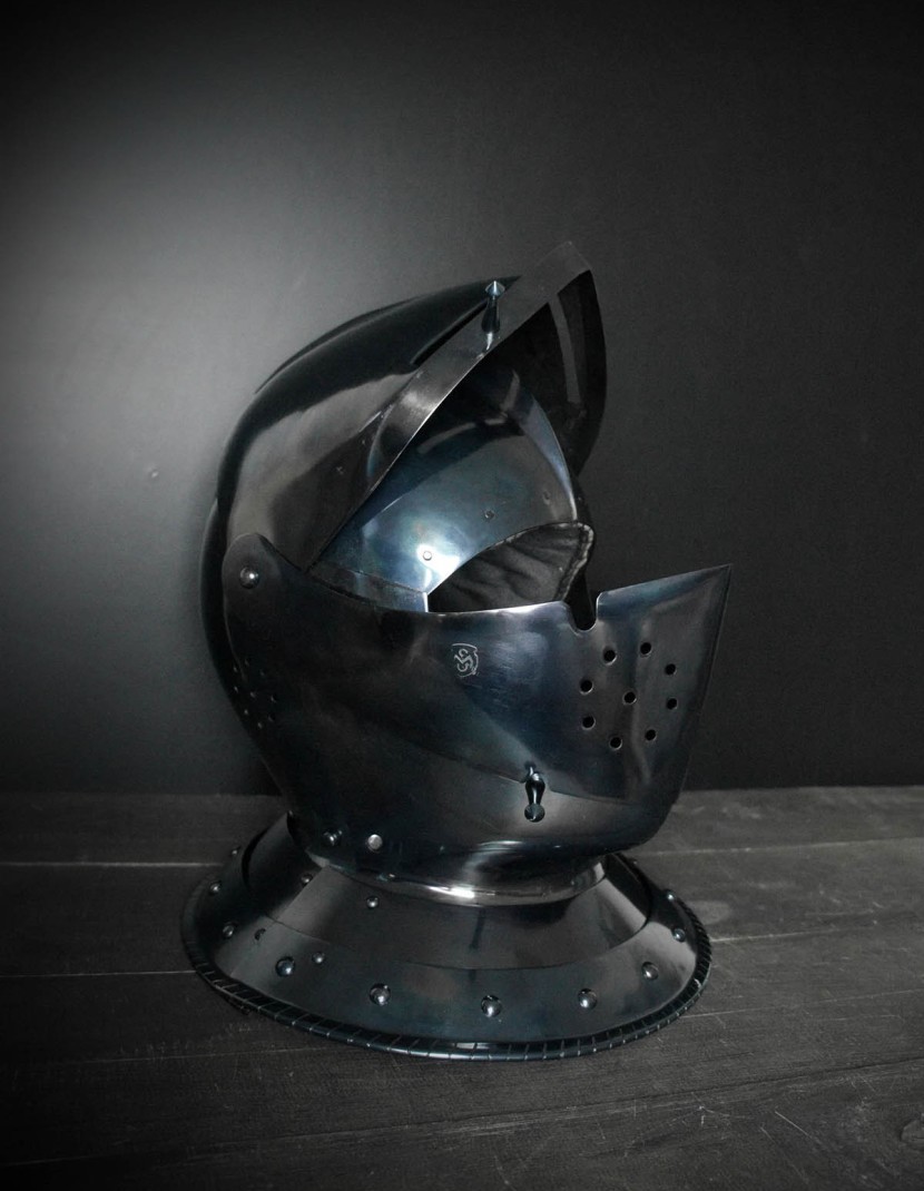 Armet closed helmet 16th century photo made by Steel-mastery.com