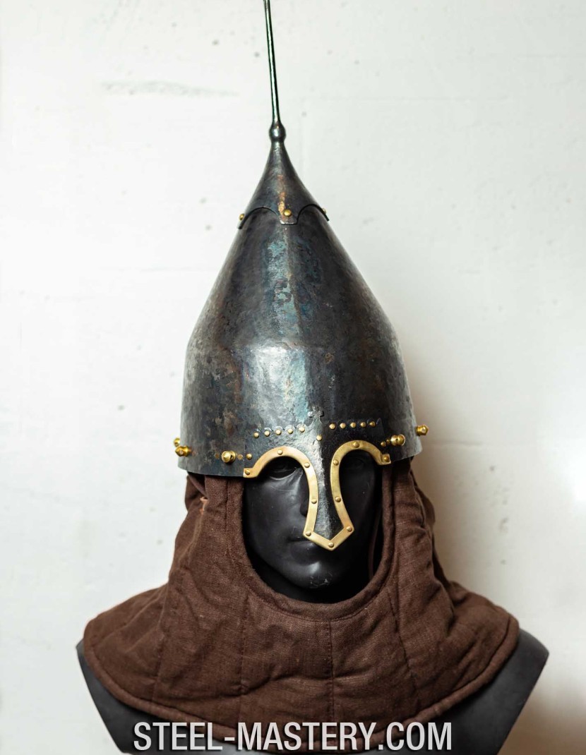Helmet from Tagancha (Ukraine), XIII century photo made by Steel-mastery.com