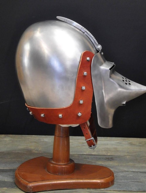 Bascinet of 1380-1410 years, from Higgins Armoury Museum