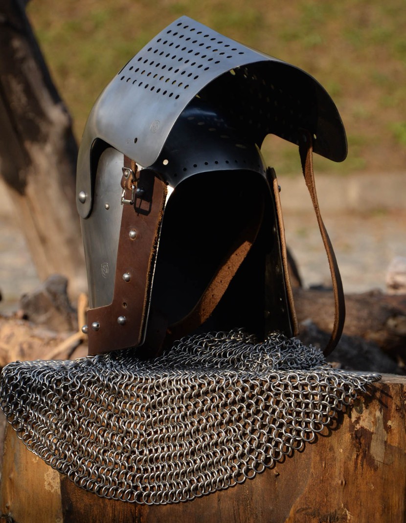 Bascinet for modern fencing (medieval stylization) photo made by Steel-mastery.com