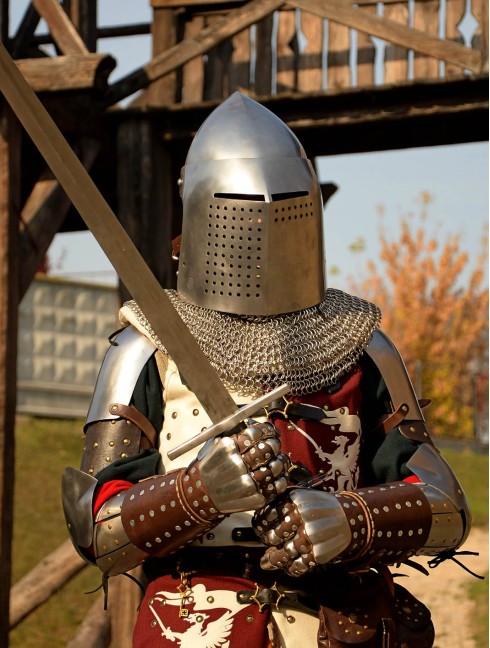 Bascinet for modern fencing (medieval stylization)