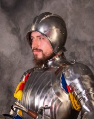 OPEN-FACED LANDSKNEHT BURGONET HELMET