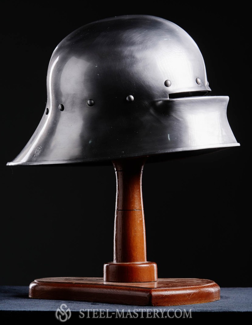 Austrian 15th-century sallet photo made by Steel-mastery.com