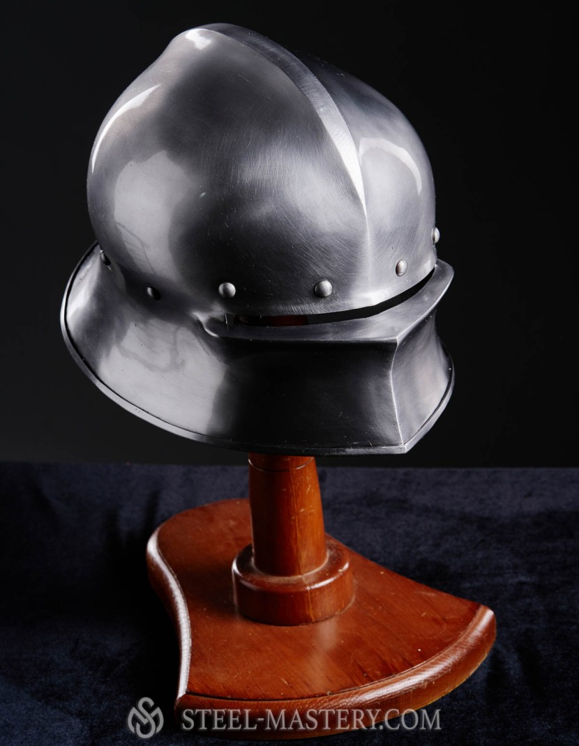 Austrian 15th-century sallet photo made by Steel-mastery.com