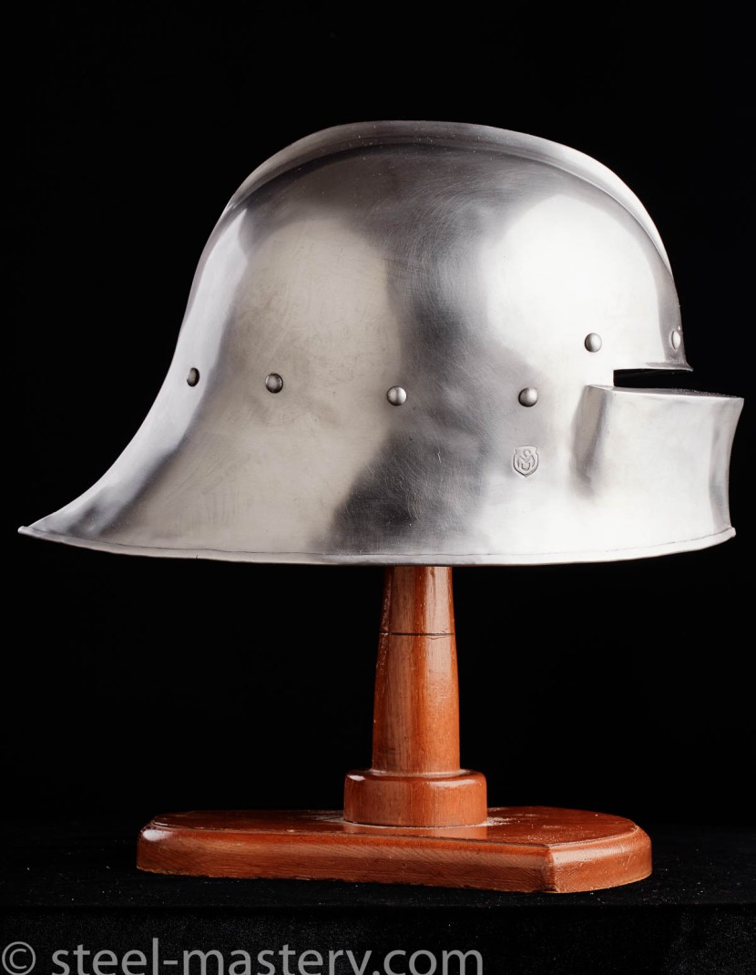 Austrian 15th-century sallet photo made by Steel-mastery.com