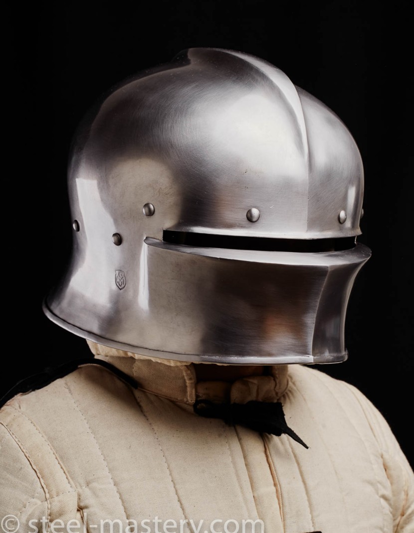 Austrian 15th-century sallet photo made by Steel-mastery.com