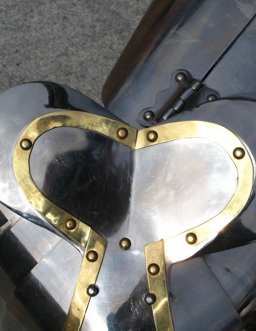 Plate legs of the  2nd part of the 15th century  photo made by Steel-mastery.com