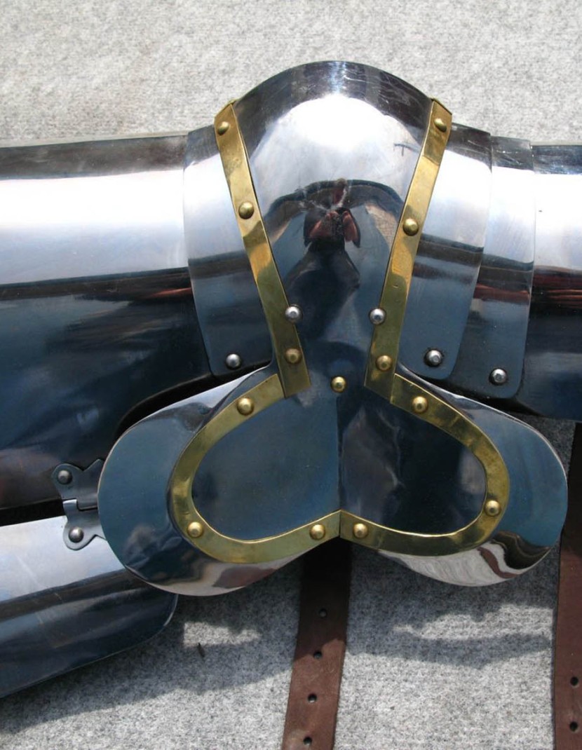 Plate legs of the  2nd part of the 15th century  photo made by Steel-mastery.com