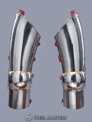 Plate legs of the XIV-XV centuries, a part of Churburg style armor