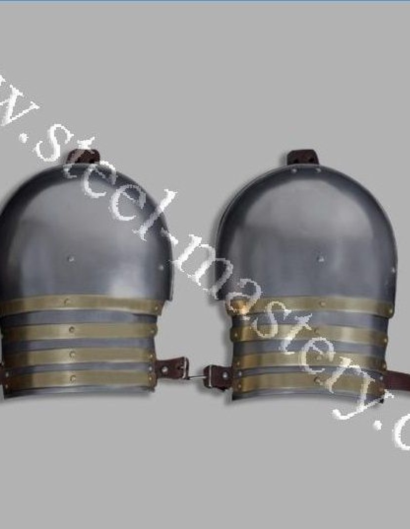 Knights plate shoulders mid-14th century photo made by Steel-mastery.com