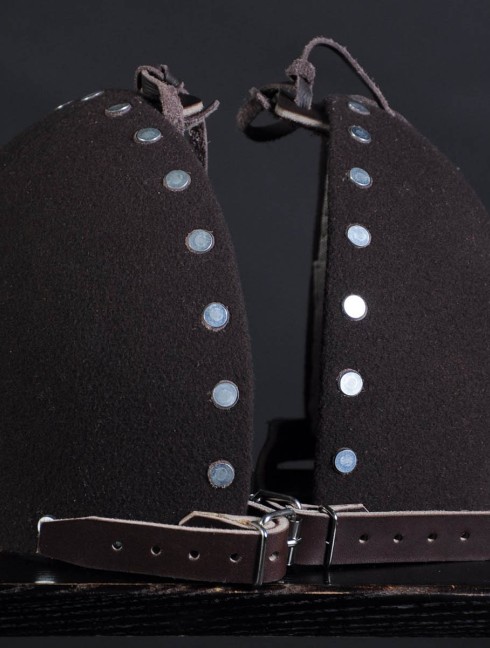 COVERED ROUND PAULDRONS