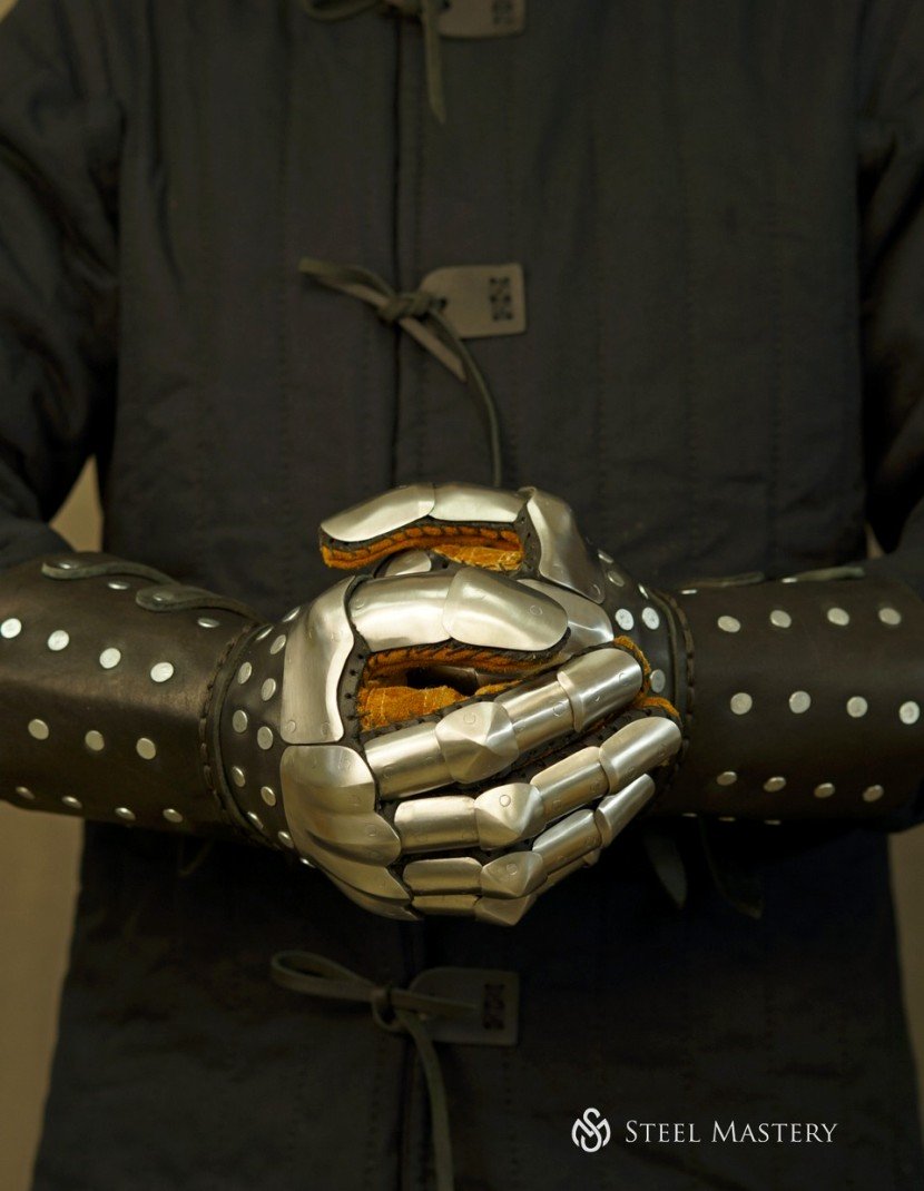 Visby brigandine gloves photo made by Steel-mastery.com