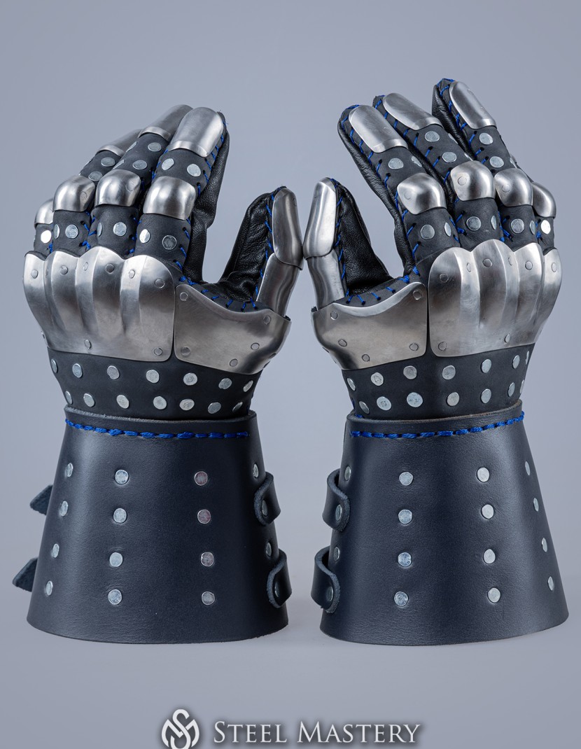 Visby brigandine gauntlets photo made by Steel-mastery.com