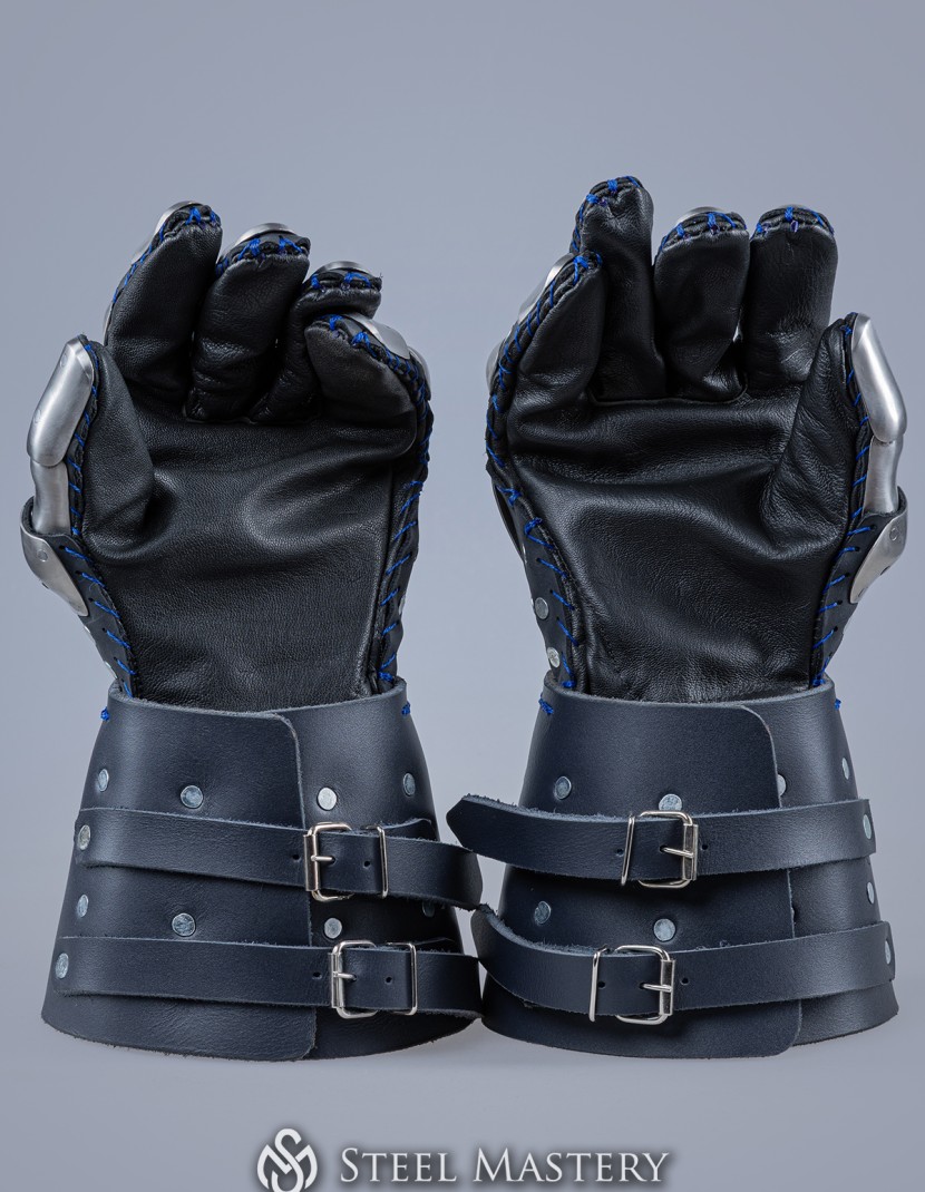 Visby brigandine gauntlets photo made by Steel-mastery.com