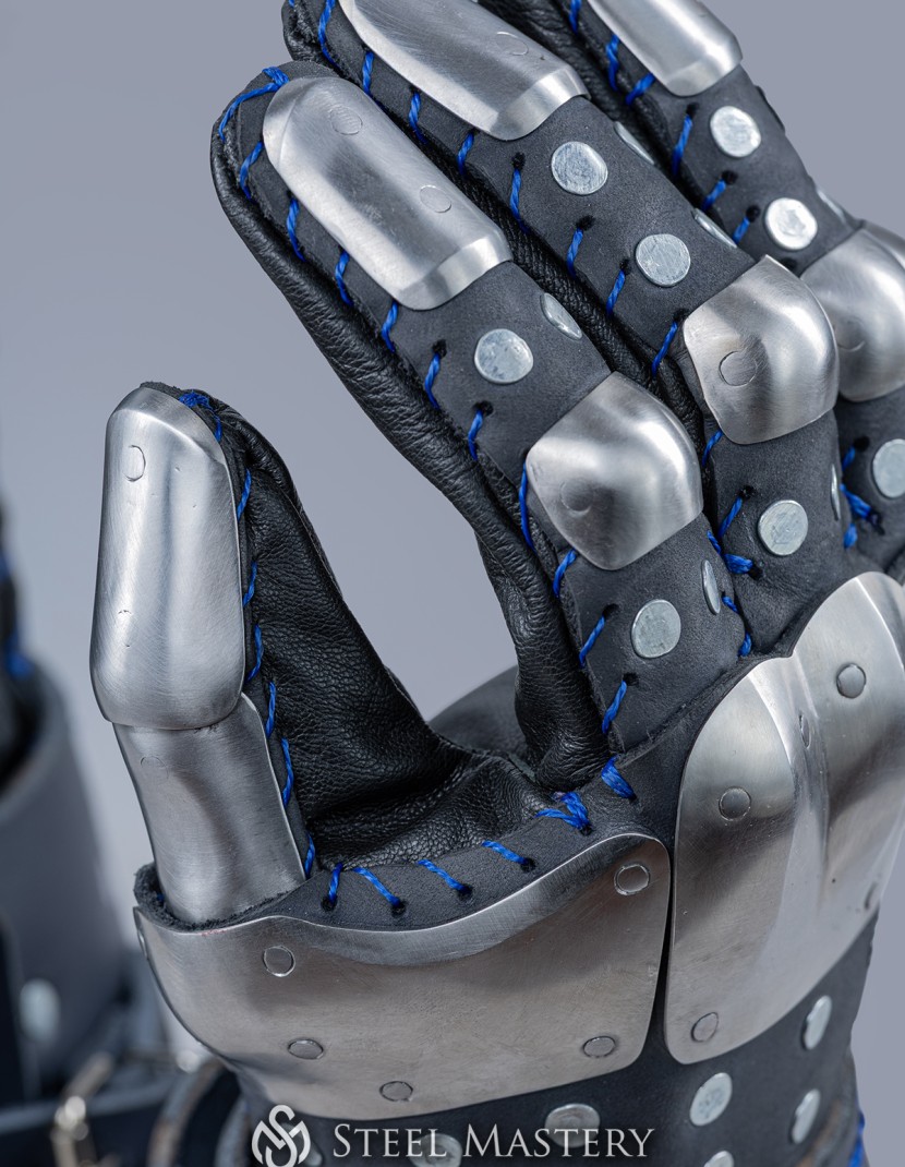 Visby brigandine gauntlets photo made by Steel-mastery.com