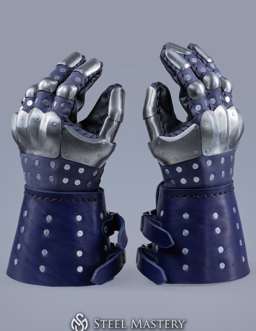 Visby brigandine gauntlets photo made by Steel-mastery.com