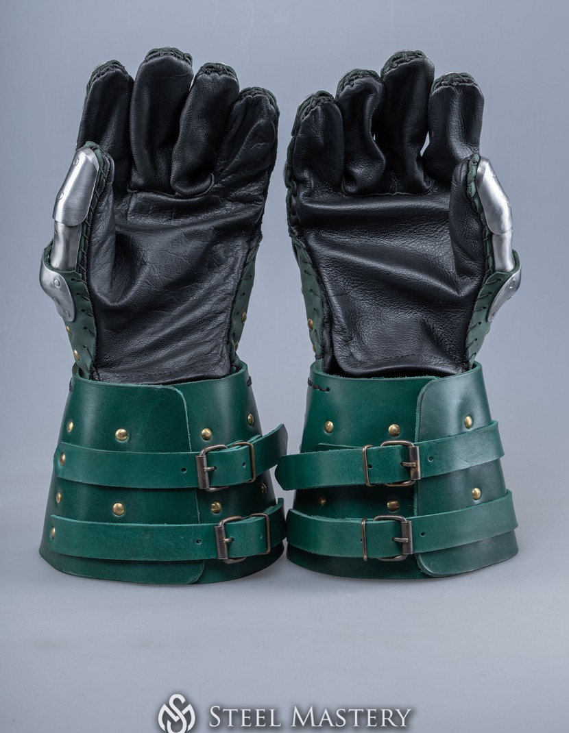 Visby brigandine gauntlets photo made by Steel-mastery.com