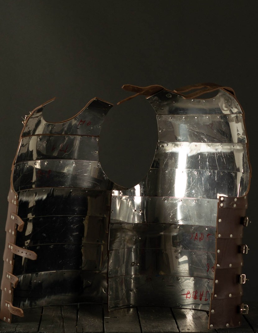 Leather brigantine kit in style of 14th century photo made by Steel-mastery.com