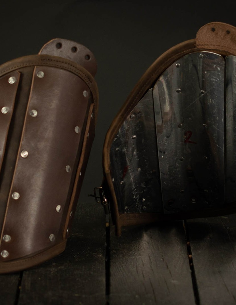 Leather brigantine kit in style of 14th century photo made by Steel-mastery.com