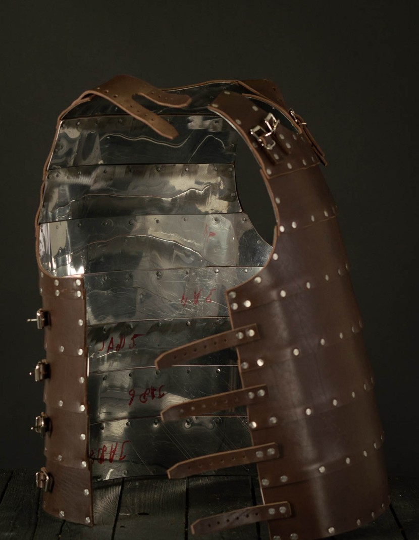 Leather brigantine kit in style of 14th century photo made by Steel-mastery.com