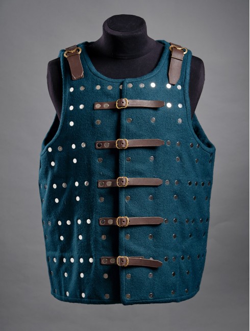 Middle Ages brigandine with fastenings in the front