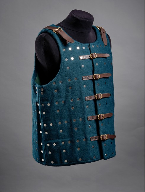 Middle Ages brigandine with fastenings in the front