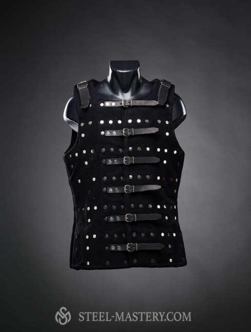 Middle Ages brigandine with fastenings in the front