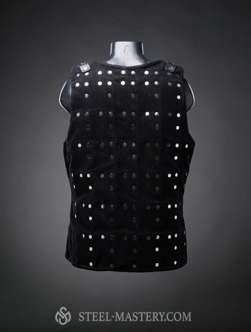 Middle Ages brigandine with fastenings in the front