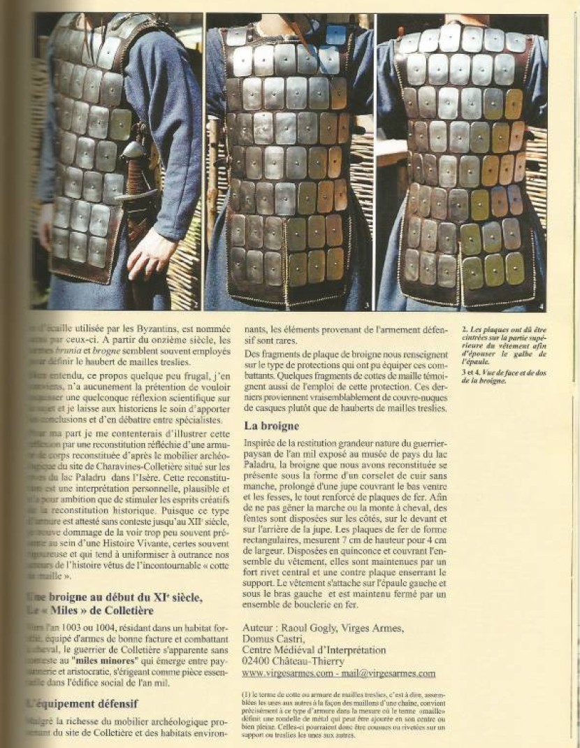 Brigandine of Norman Knights, 1040-1080 years photo made by Steel-mastery.com