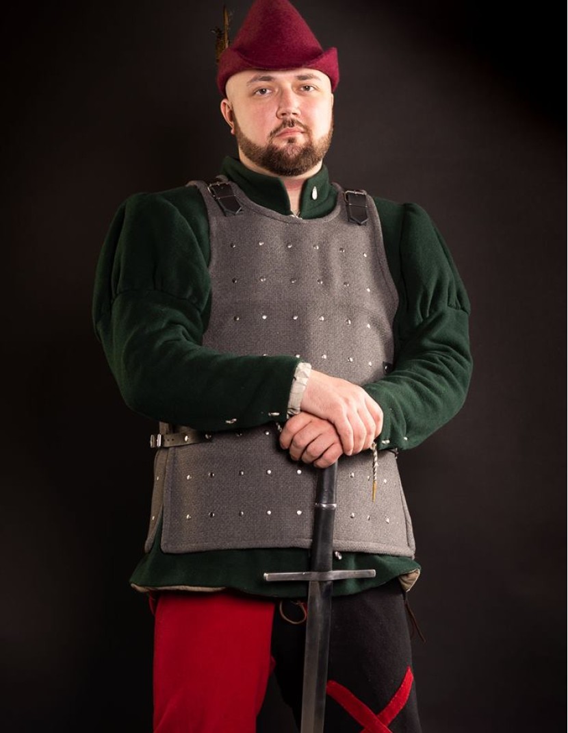 Brigandine armor for SCA and fencing  photo made by Steel-mastery.com